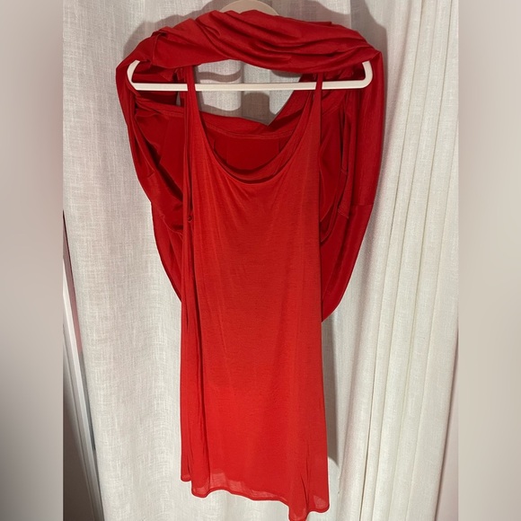 Eileen Fisher Flowy Tank Dress, size medium. Asymmetrical hem. - Picture 7 of 9